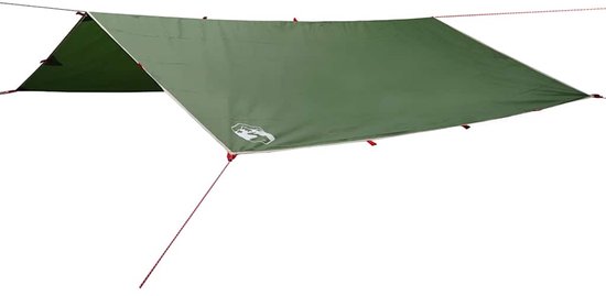 vidaXL - Auvent de camping - Imperméable - 360 x 294 cm - Vert