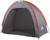 vidaXL - Opbergtent - waterdicht - grijs - en - oranje
