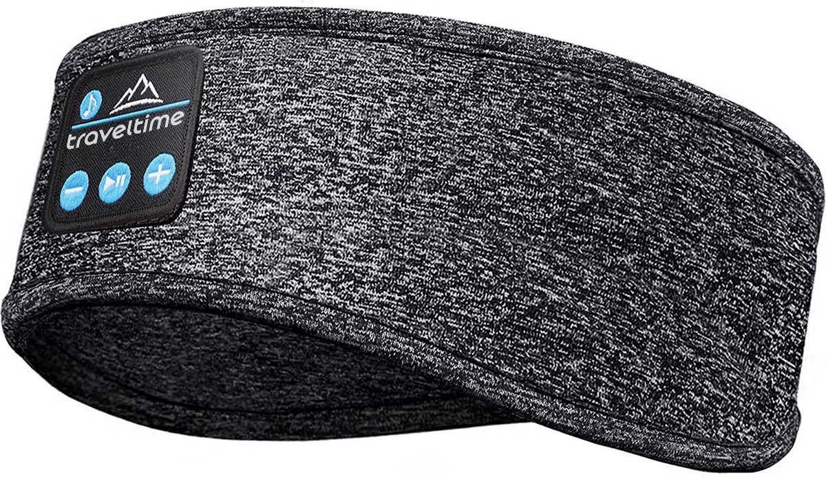 Bol.com Traveltime® - Slaapmasker met Speakers - Bluetooth 5.0 - voor Vrouwen & Mannen - Oogmasker slaap aanbieding