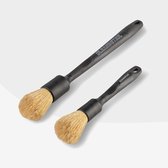 Cleandetail Auto Reiniger Borstel - Voor Auto & Motor - Exterieur - Detail Brush Set - Detail brush - Auto Borstel met grip - Auto wassen - Schoonmaken - Velgenreiniger - Exterieur reiniger - grip