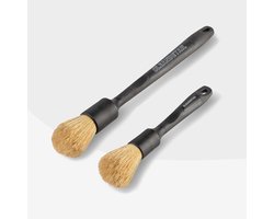 Cleandetail Auto Reiniger Borstel - Voor Auto & Motor - Exterieur - Detail Brush Set - Detail brush - Auto Borstel met grip - Auto wassen - Schoonmaken - Velgenreiniger - Exterieur reiniger - grip