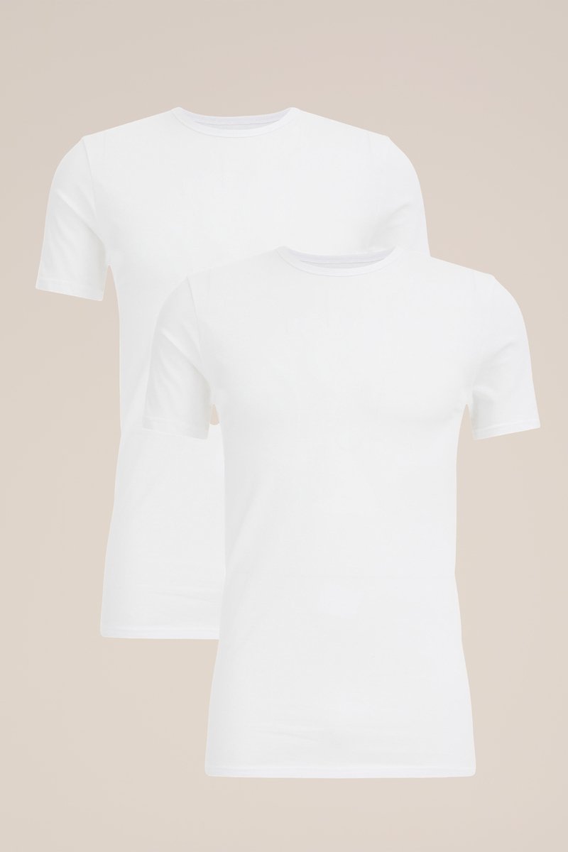 WE Fashion Heren T-shirt 2-pack