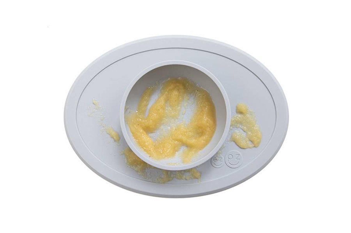 Ezpz tiny babykommetje Pewter lichtgrijs Tiny bowl Pewter (licht grijs)