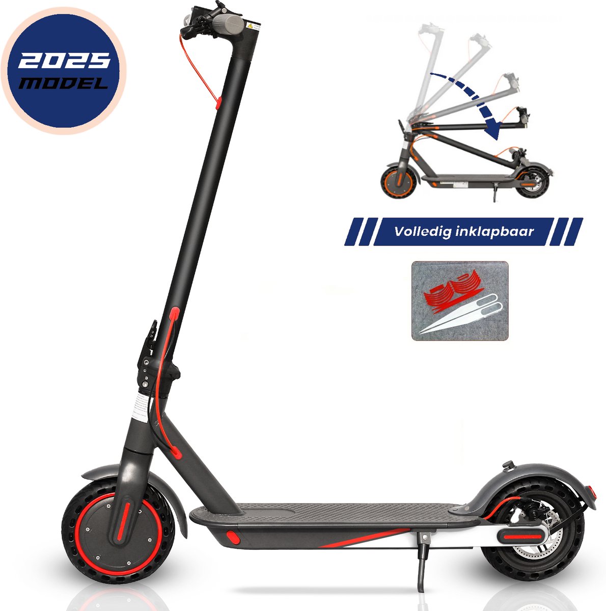 Nexon Model T.U - Elektrische Step voor volwassenen - 350Watt - 25 KM/H - LED verlichting - Met 30KM - Anti-Diefstal optie - Cruise Control - IOS & Android APP - Anti Lek Banden - Makkelijk inklapbaar