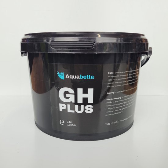 Aquabetta GH Plus 2,5L - Tegen algen in de vijver – Verhoogt de waterkwaliteit – Verhoogt hardheid – Essentieel voor gezonde vissen