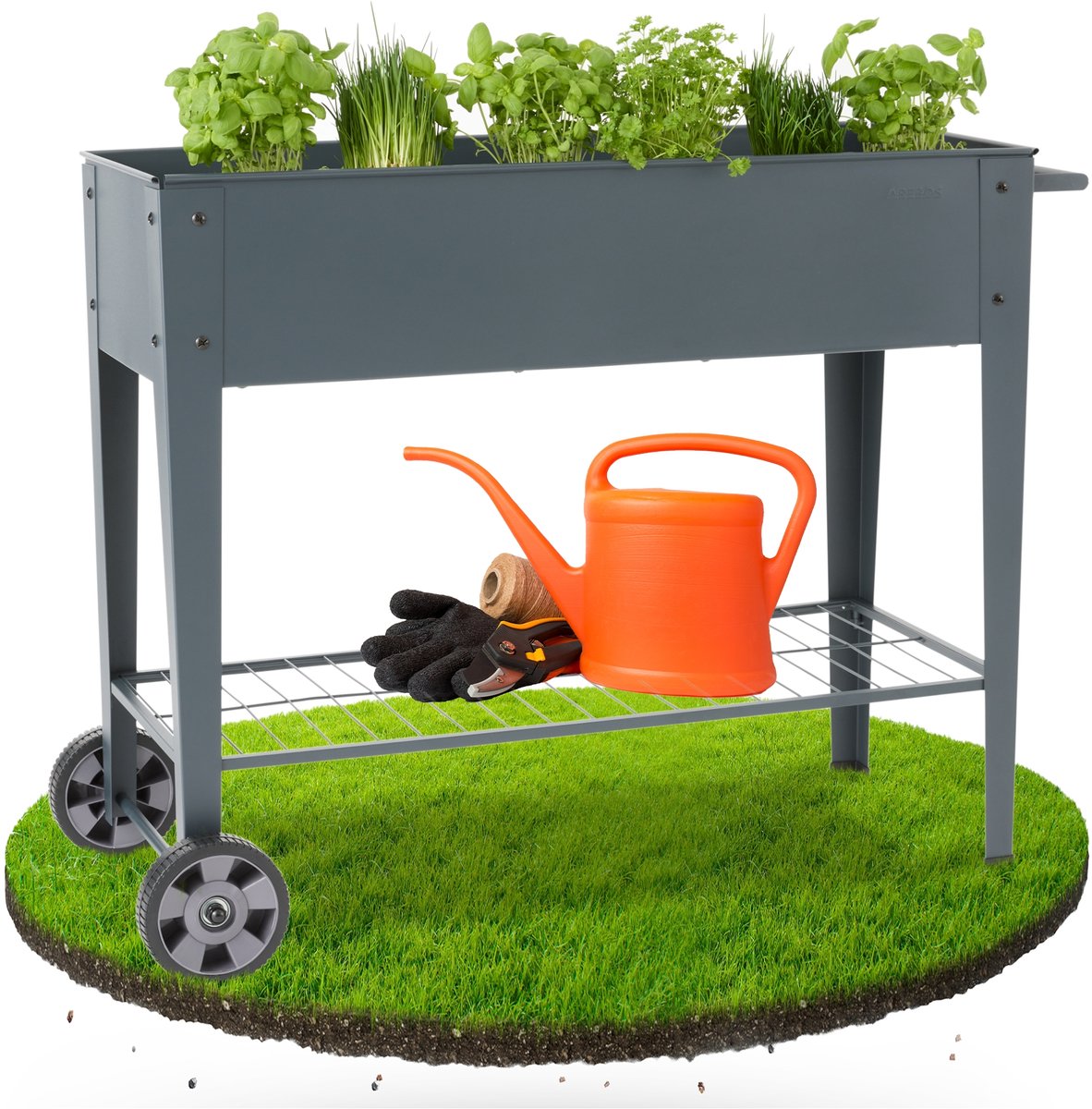 AREBOS Verhoogd plantenbed Metalen groentebed Plantenbak Metalen bed Bloembed