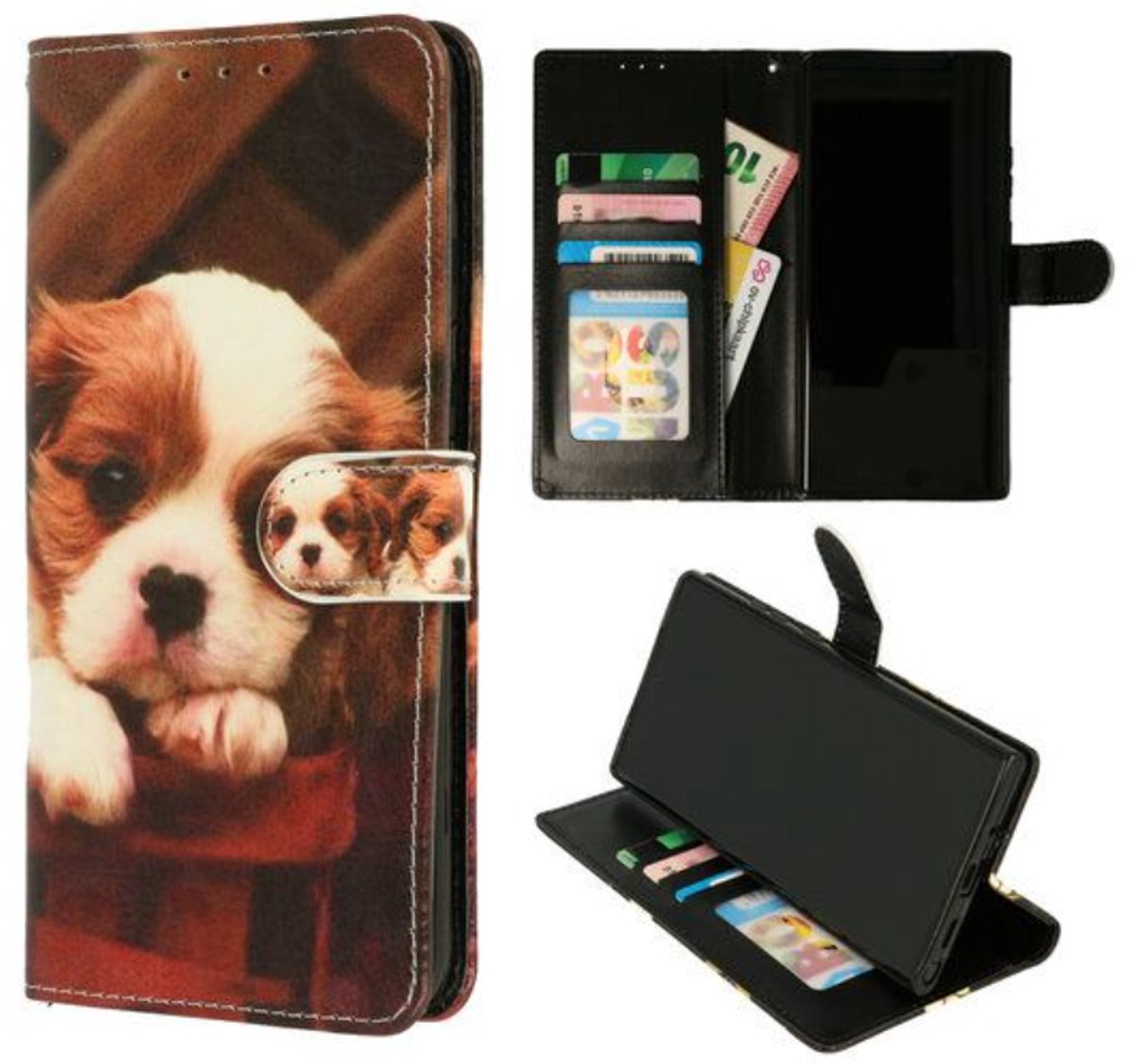Casemania - Book Case Geschikt voor Samsung Galaxy A25 - Puppy
