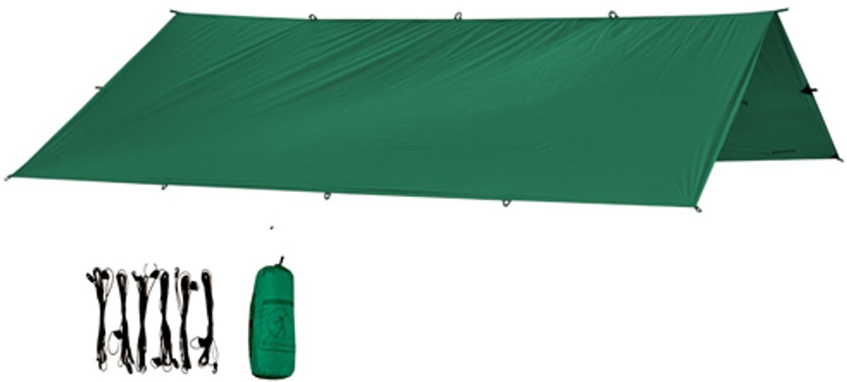 Bushmen Ultra Tarp 4x3 Deep Green Lichtgewicht Tarp