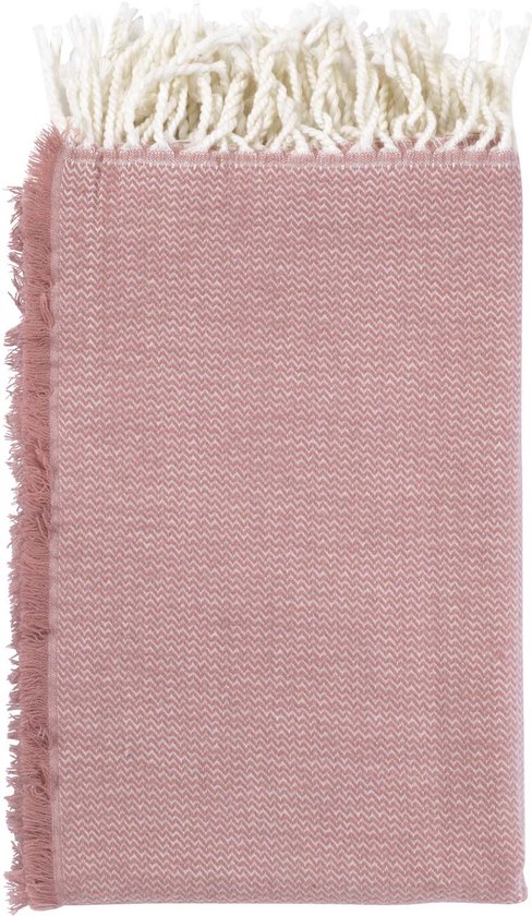 Dutch Decor - DANI - Plaid 130x170 cm - pruim roze - Deken