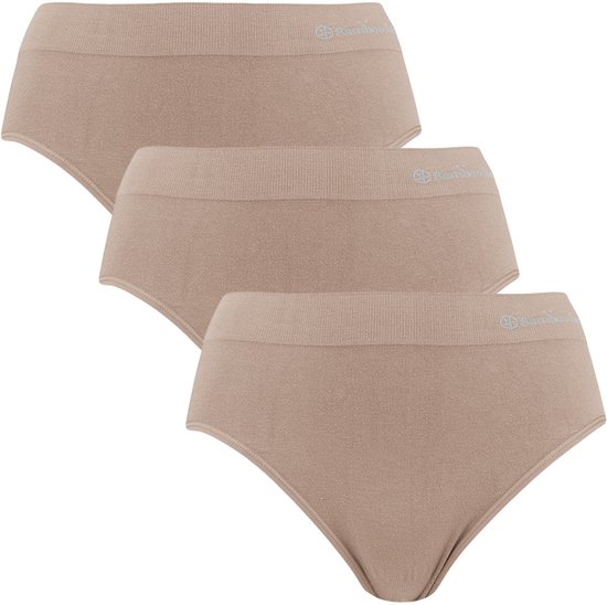 Bamboo Basics - Culottes intégrales sans couture Belle (pack de 3) Femme - Beige - XXL