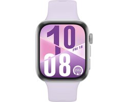 foto van HUAWEI WATCH FIT 4 - Paars Fluoroelastomeer Horlogeband - Ultra slank design | Geavanceerde sportmodi | Tot 10 dagen batterijduur | Compatibel met iOS & Android