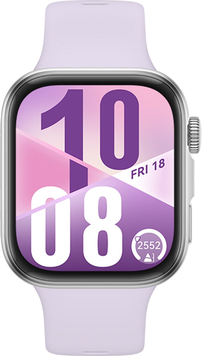 HUAWEI WATCH FIT 4 - Paars Fluoroelastomeer Horlogeband - Ultra slank design | Geavanceerde sportmodi | Tot 10 dagen batterijduur | Compatibel met iOS & Android