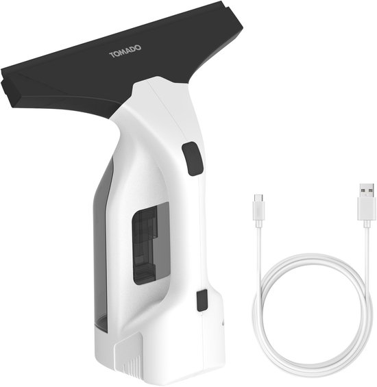 Tomado TWC3702W - Elektrische ruitenreiniger – Ramenwisser - Oplaadbaar - USB-C kabel - Raamwisser - Afneembaar reservoir