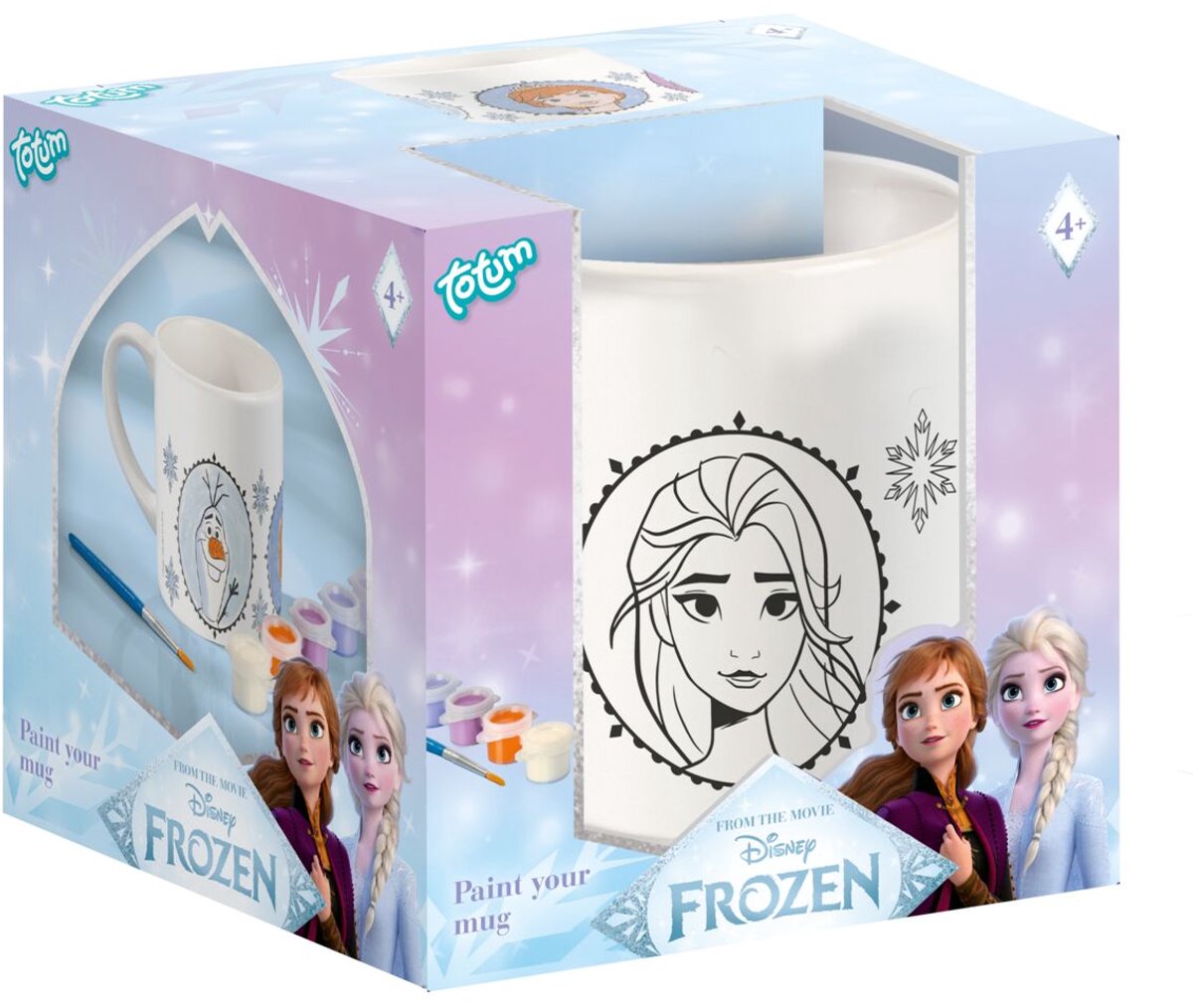 Disney Frozen mok beschilderen inkleur beker Totum