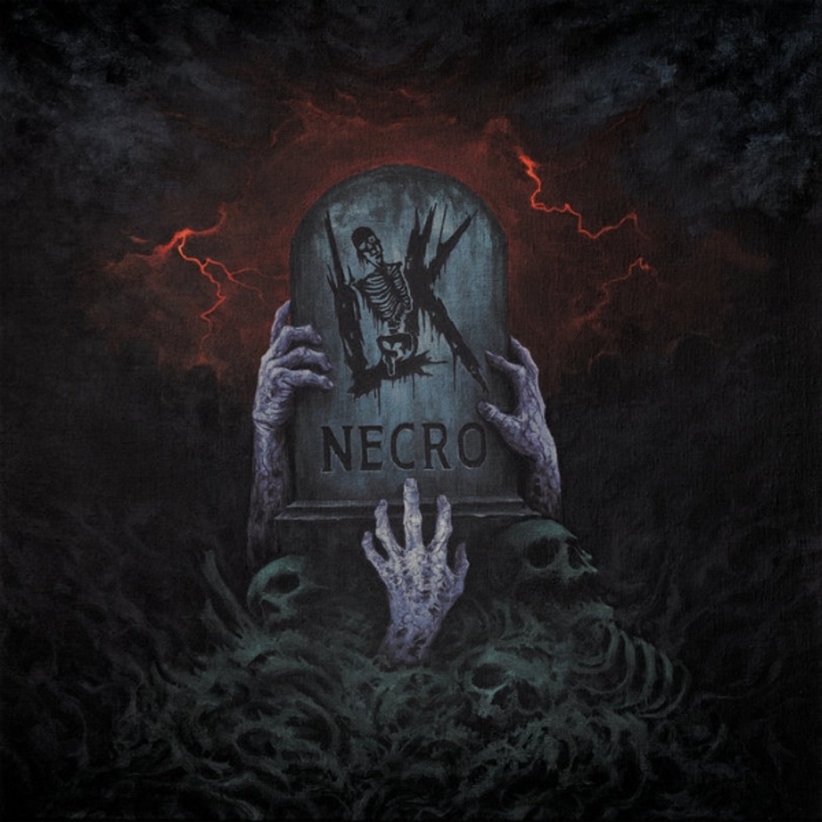 LIK - Necro (dark red sky marbled vinyl)
