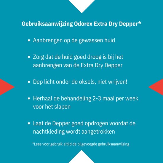Odorex Extra Dry Anti-Transpirant Depper - Voordeelverpakking - 6x 50ml ...