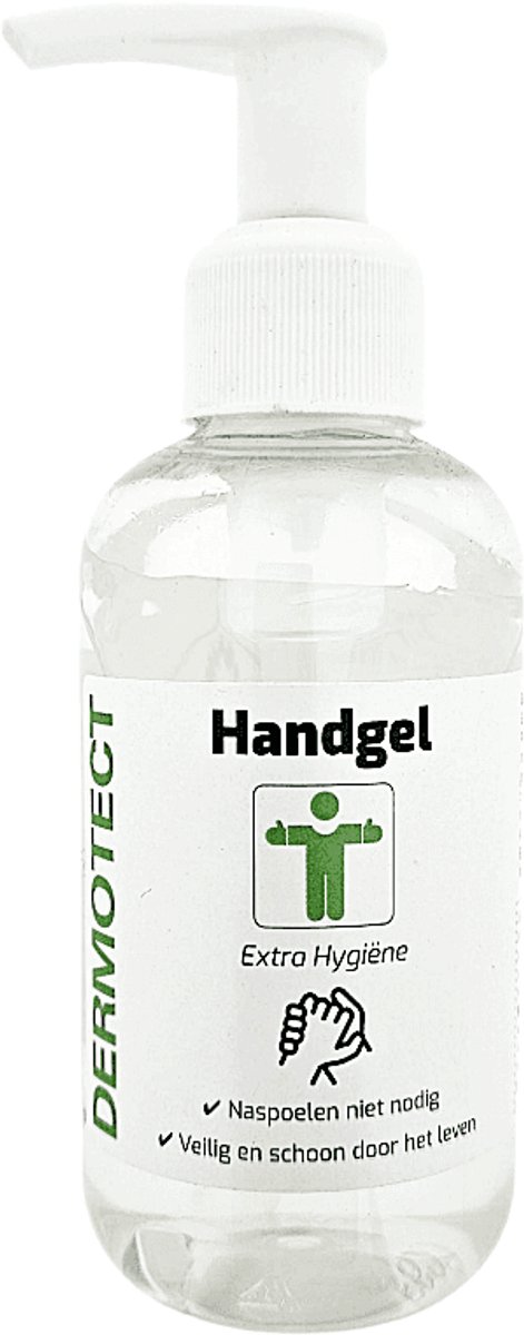 Goedkoopste Dermotect Handgel Extra Hygiëne – 150 ml Tube – 70 Alcohol, Sneldrogend, Voorkomt Uitdroging