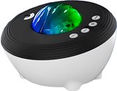 Lunastic Sterren Projector 2.0 Nachtlamp - Met Smartphone App - sterrenhemel projector - White Noise Optie - sterrenprojector - galaxy projector - Wit/Zwart