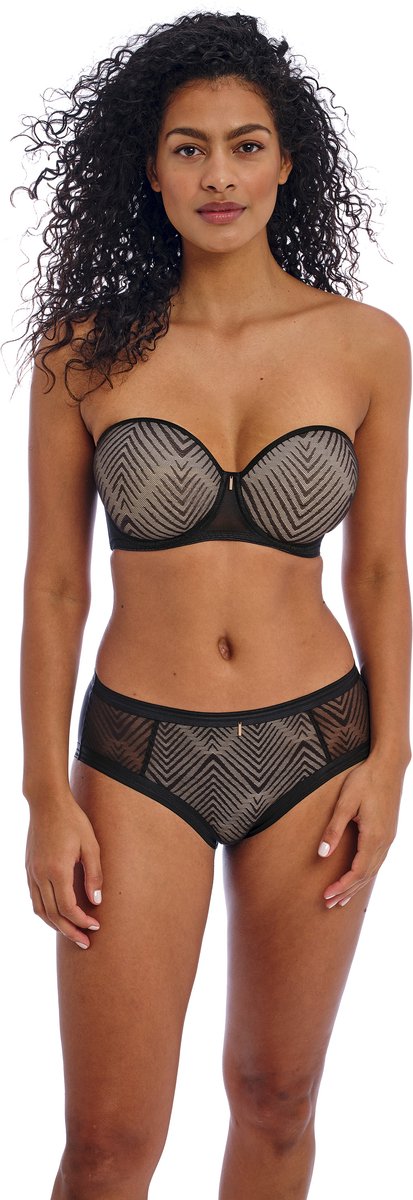 Freya TAILORED- Dames Strapless & multiway Beha- BLACK- Maat 75F