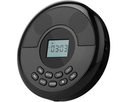 YONO Discman Bluetooth - Draagbare CD Speler - Portable met Oortjes - MP3 - Zwart