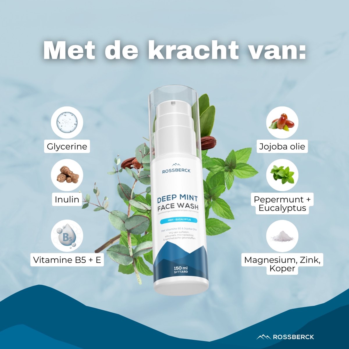 Rossberck Face Wash - 2-in-1 gezichts- en baardshampoo thumbnail 4