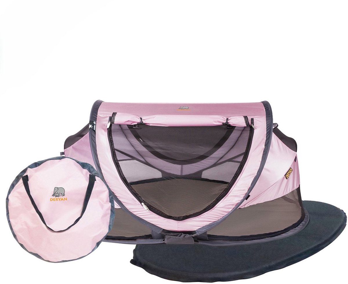 Bol.com Deryan Peuter Luxe Campingbedje – Inclusief zelfopblaasbare matras - Rose aanbieding