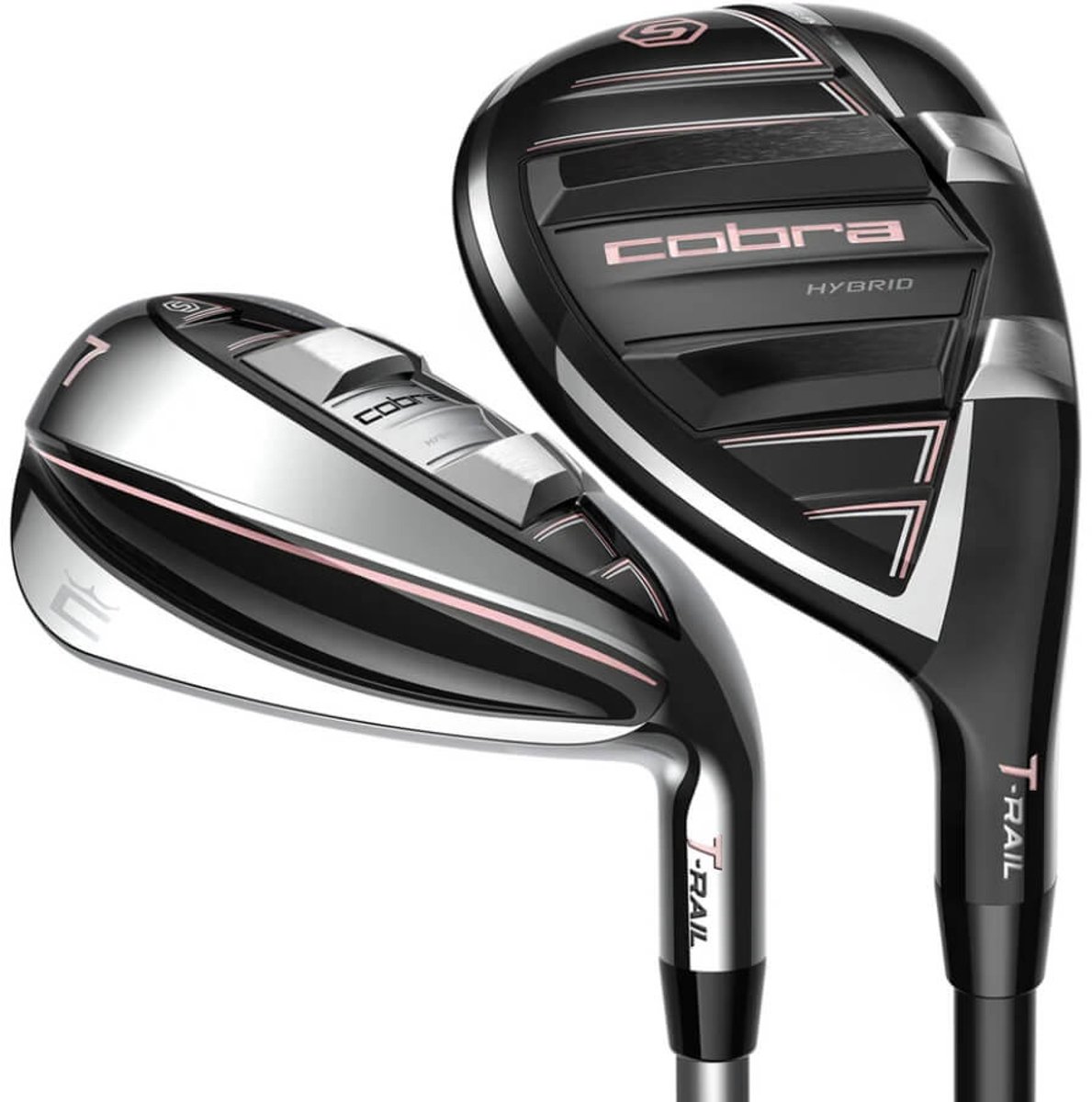 Cobra T-Rail 3.0 Combo Hybride Ladies IJzers H6, 7-PW (graphite shaft) | Hand: Rechtshandig, Shaft flex: Ladies, Club Fitting: Standaard uitvoering | Rechtshandig | Ladies | | Rechtshandig | Ladies |