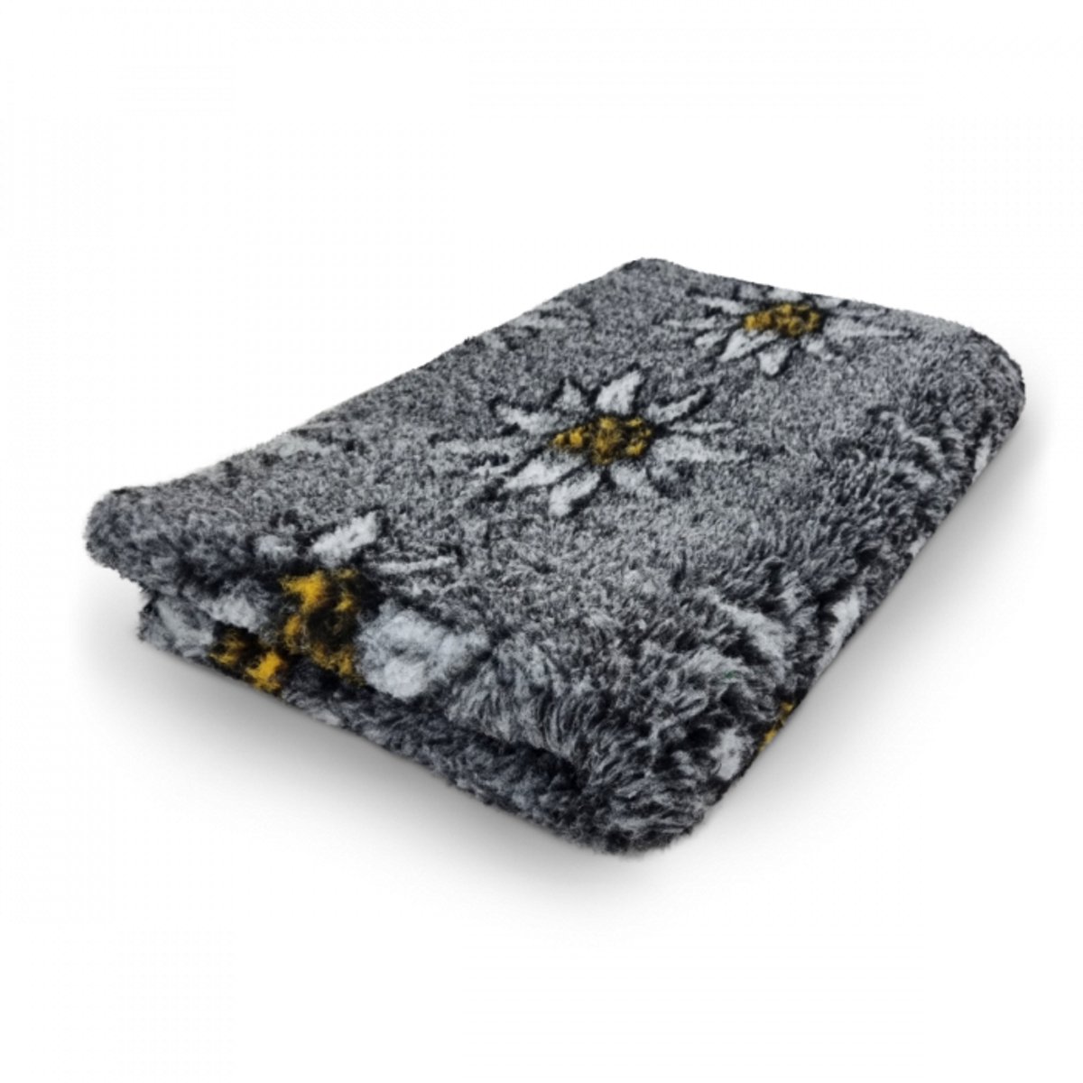 Vet bed- Edelweiss - Grijs - Antislip Hondenmat - 150 x 100 cm - Hondenbed - Benchmat - Voor Honden - Machinewasbaar Hondenkleed
