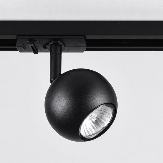 Système sur rail Design de 3 mètres monophasé avec 4 spots Dex - rail plafond