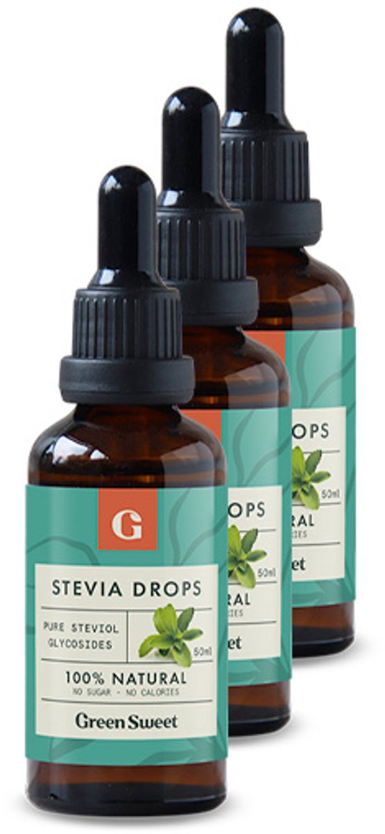 Green Sweet | Sweet Drops Naturel | 50ml | 3 stuks | 3 x 50 ml