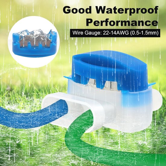Gel connector - 20 stuks - kabelverbinder - Geschikt Voor Gardena Husqvarna en alle robot maaiers - draadverbinder voor robotmaaier - waterdichte kabelklemmen - begrenzingsdraad - model 314 van Merkloos	 — afbeelding 5