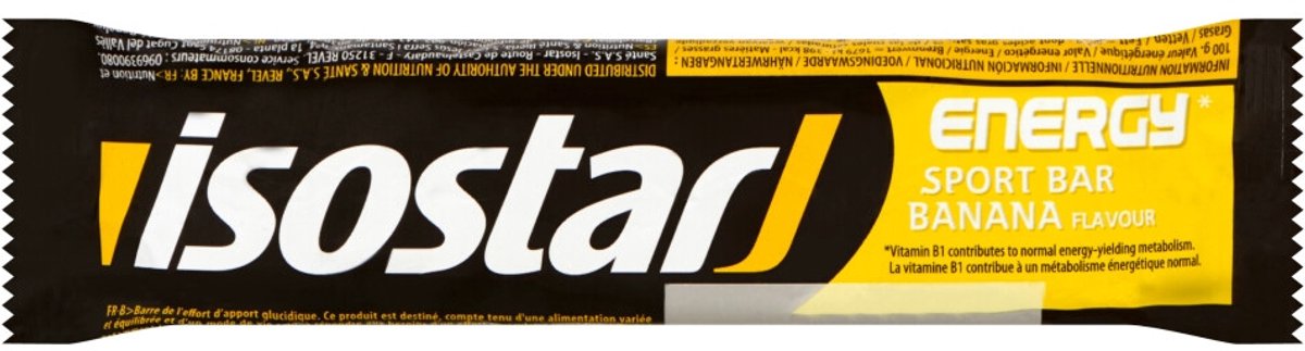 Goedkoopste 3x Isostar High Energy Sportreep Banaan 40 gr