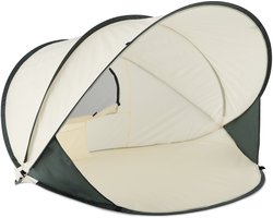 Deryan Luxe Pop Up Strandtent XXL - Anti-UV 50+ - Cream