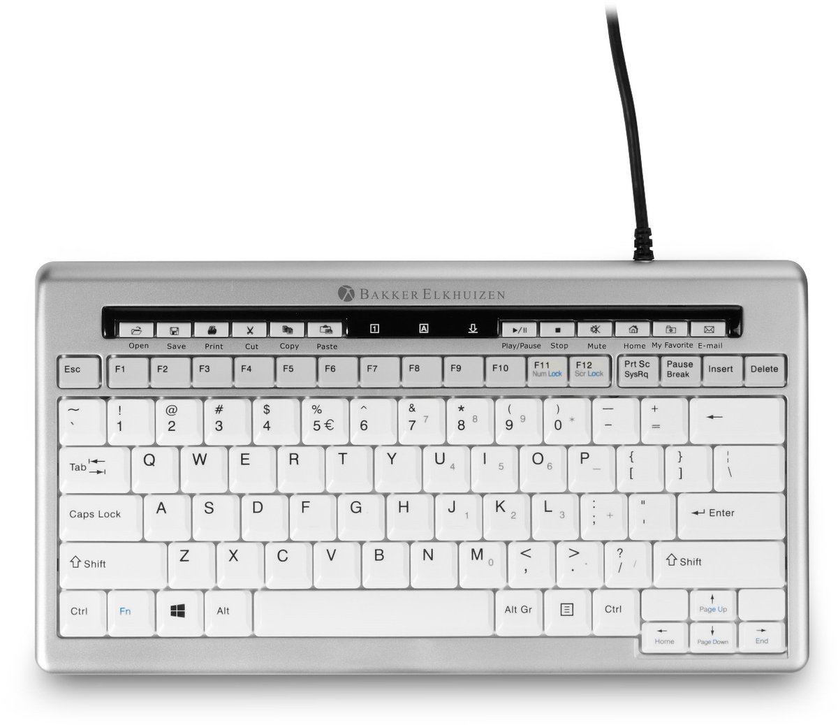 BakkerElkhuizen S-board 840 Compact Keyboard no hub (US)