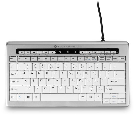 BakkerElkhuizen Compact Ergonomisch Toetsenbord - Bedraad