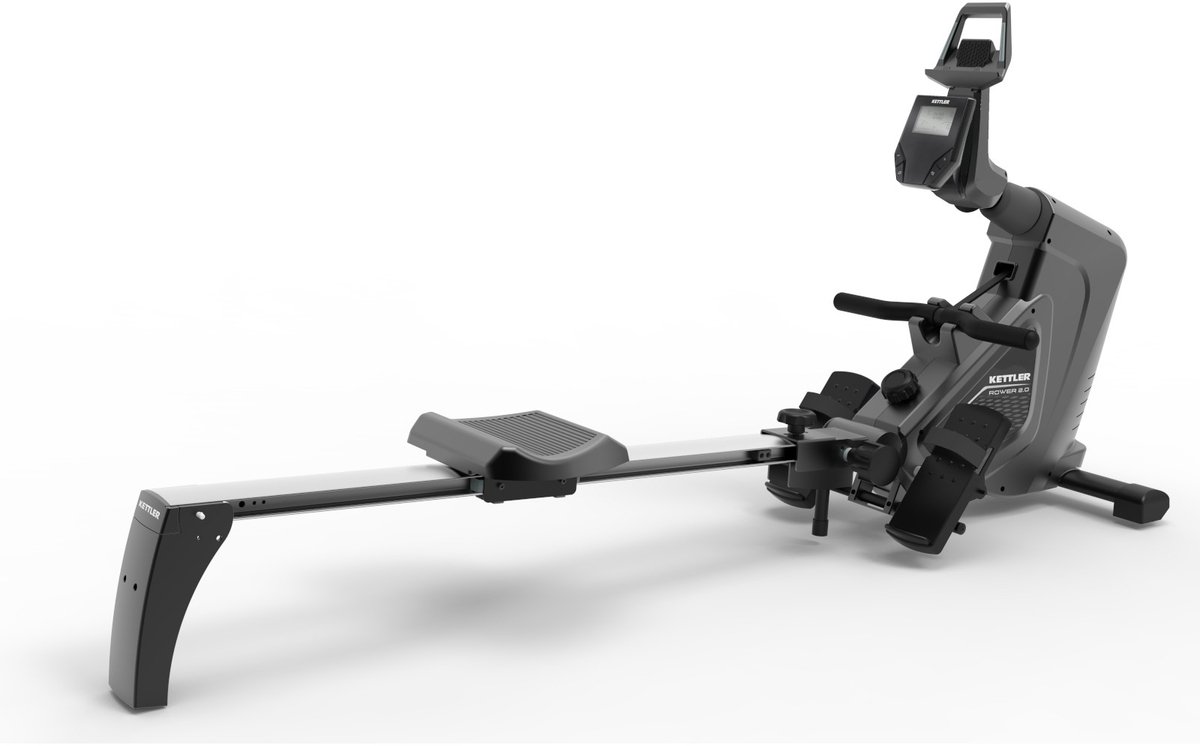 Kettler Roeitrainer Rower 2.0 – Opvouwbare Roeimachine met 8 Weerstandsniveaus – Inclusief Borstband – Tot 120 kg – Full-Body Workout voor Thuis