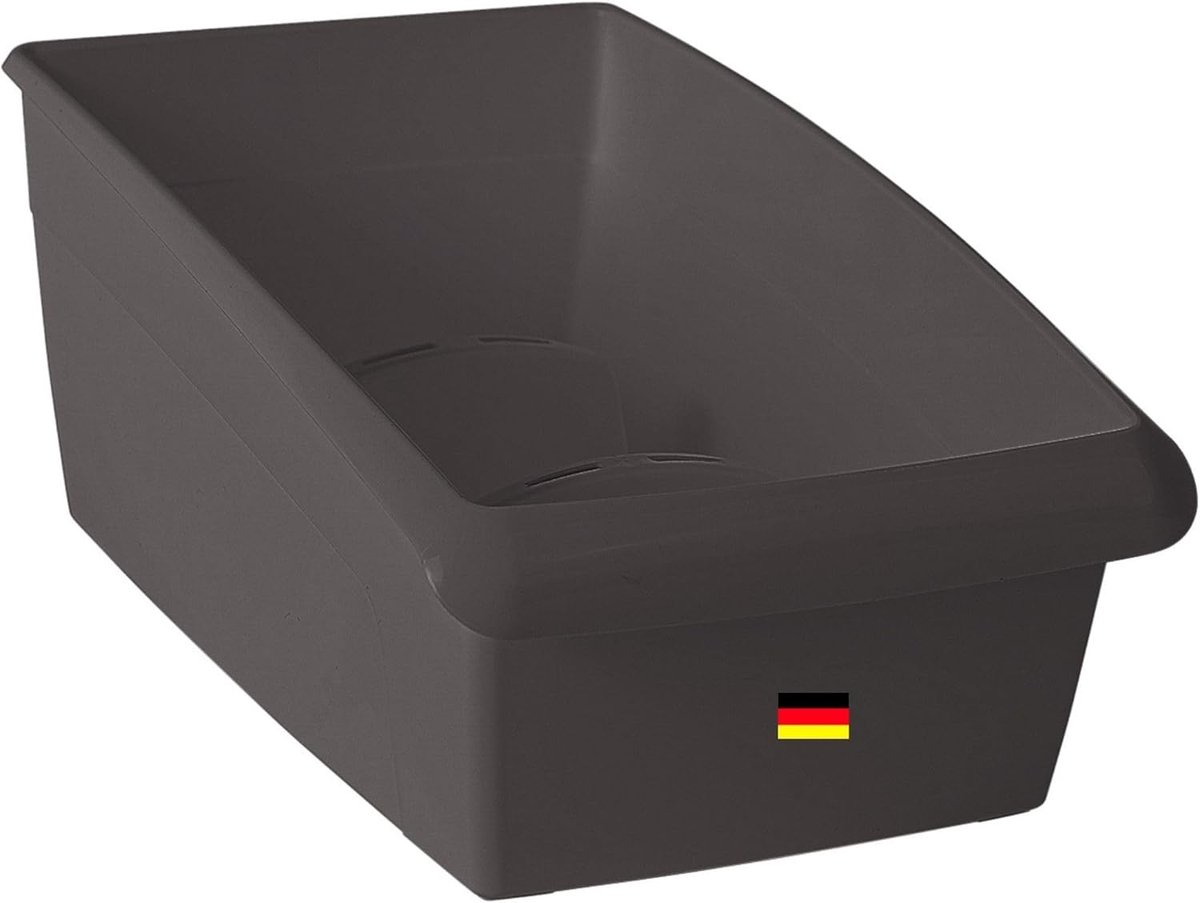 Novaliv cosmetica organizer kleine lade organizer badkamer - 25 x 12 cm ANTRACIETGRIJS make-up kwastenhouder? Opbergruimte voor make-upkwasten, eyeliner, lippenstift, lipgloss, cosmetische kwasten