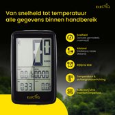 Bol.com Electiq Kilometerteller Fiets – Draadloze Fietscomputer met Snelheidsmeter – USB Oplaadbaar Waterdicht Dag/Nacht Display... aanbieding