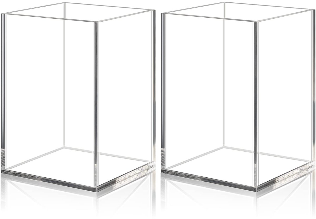 Ibenzoa® Bureau en Make-up Organisator met Transparant Acryl Design voor Thuis en Kantoor