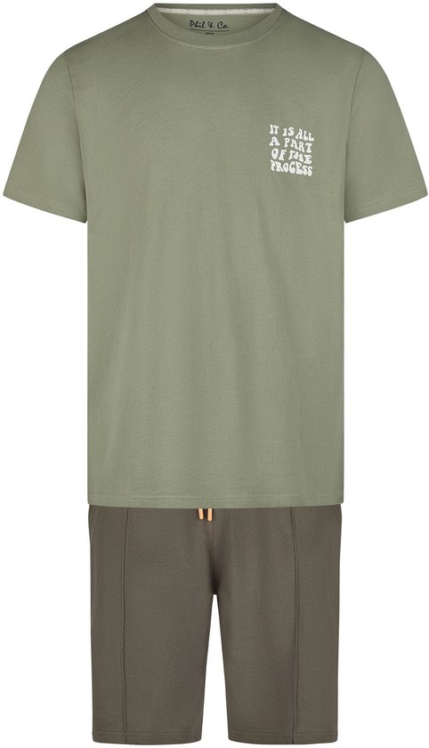 Set pyjama Pyjama short Phil & Co pour homme, motif Green Process, taille XL