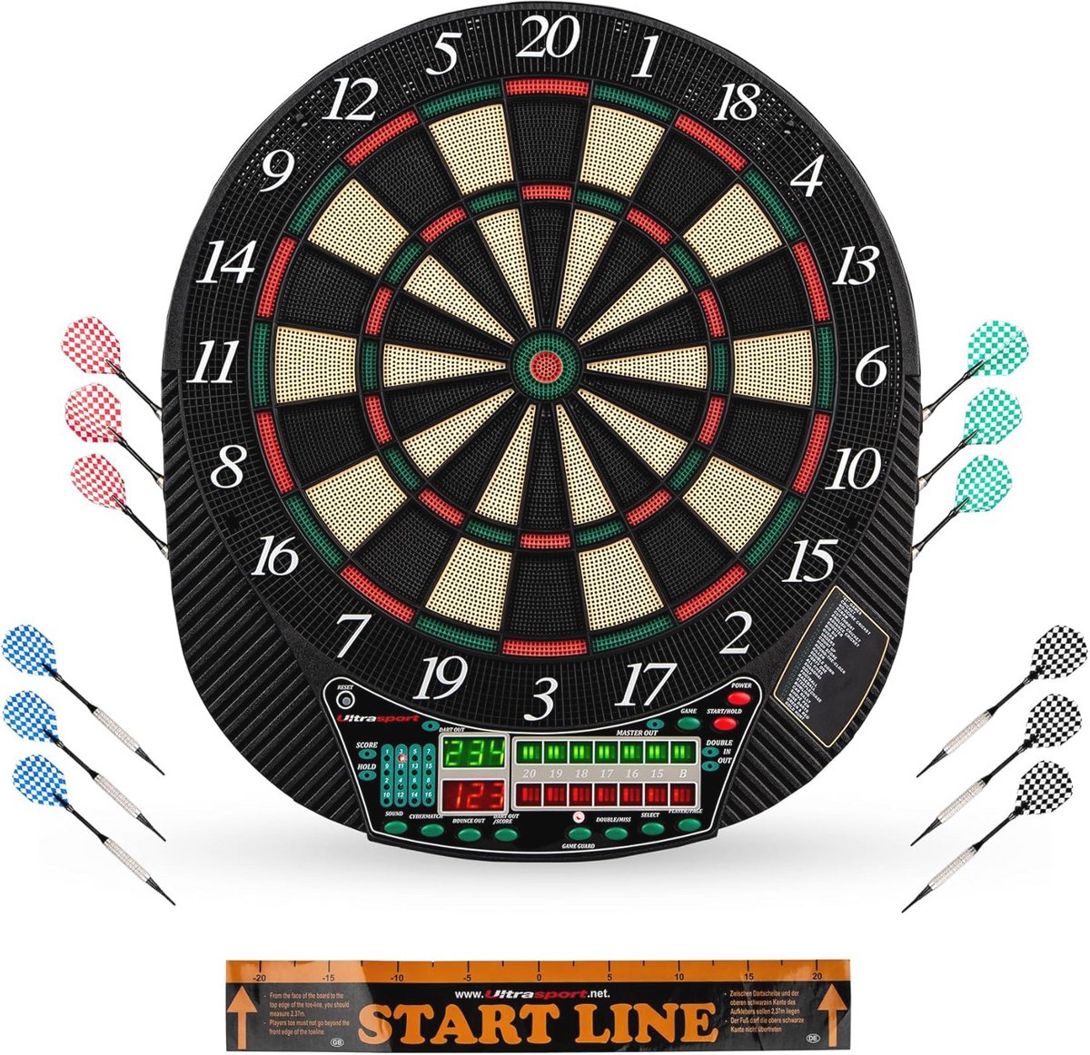 Elektrisch Dartbord voor Feestjes en Spelletjesavonden - 28 Spellen en 271 Variaties