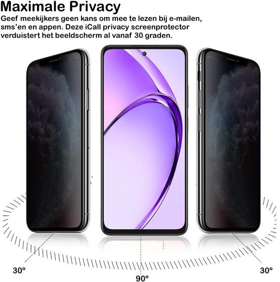 Coque pour Samsung Galaxy S25 - Protection d'écran de confidentialité intégrale en Glas - Étui portefeuille or rose