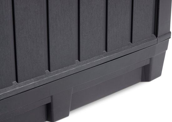 Keter Kentwood Opbergbox - 350L - 128x53.6x59 cm - Antraciet