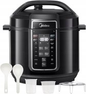 Bol.com MIdea Snelkookpan - Pressure cooker - MY-CS8037WP - XXL - 76 L inhoud - 9 tot 12 presetprogramma' s - Led display - Vaat... aanbieding