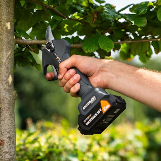 Batavia Accu 18V Nexxcut Brushless Takkenschaar 30mm- Excl. Accu en Oplader - Elektrische Snoeischaar - Bloemenschaar - Tuinschaar - Boomschaar - Ingebouwde veiligheidsschakelaar - stopt bij aanraking met vingers - Ultra van Merkloos	 — afbeelding 5
