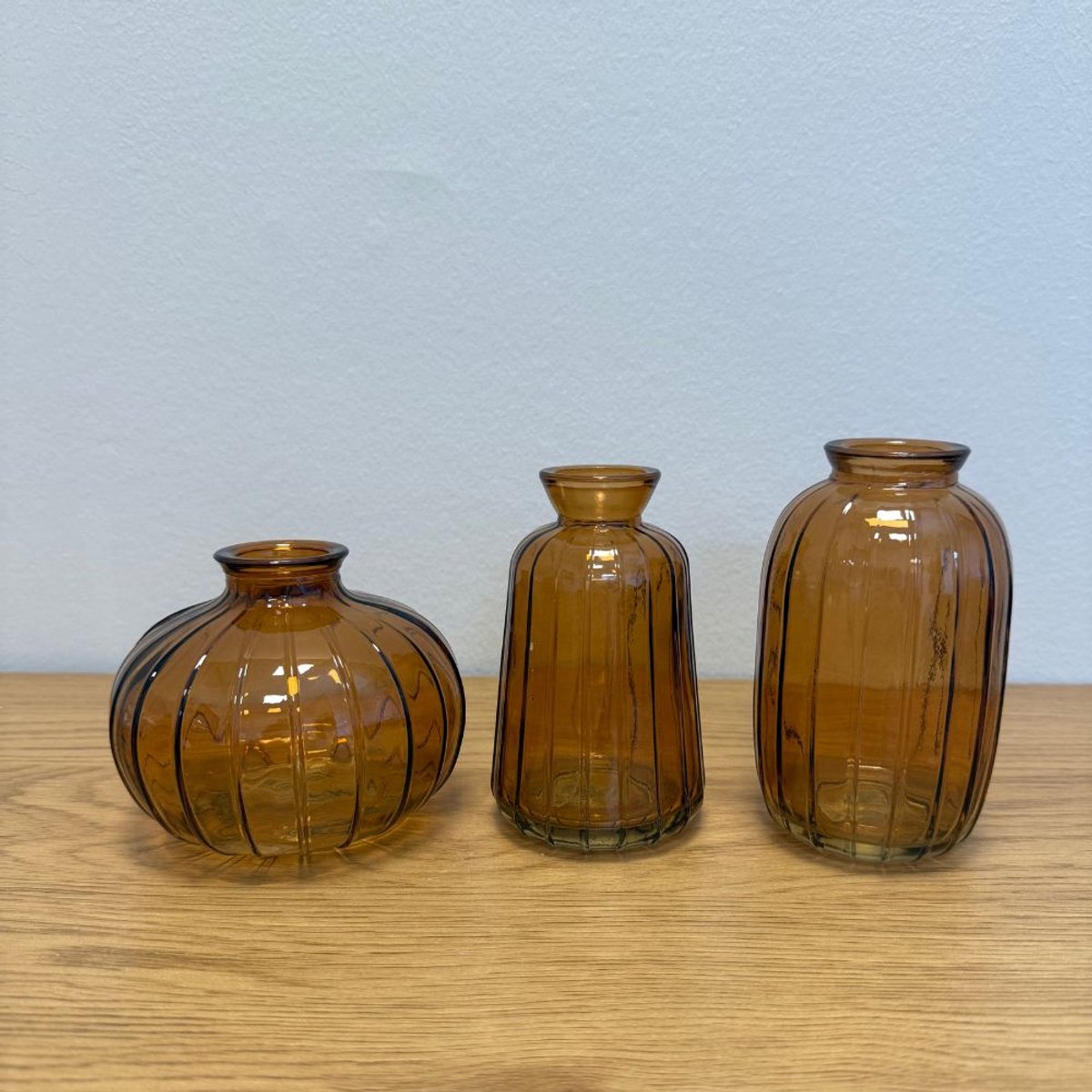 DK Design Vaasjes Set van 3 Dayah Brown