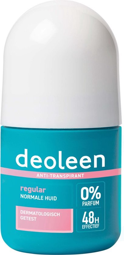 Deoleen Anti-transpirant - Roller Regular - Deodorant - 50 ml 6 pack