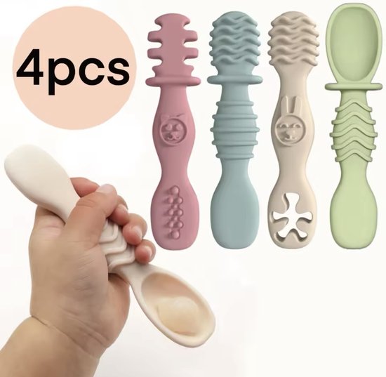 Siliconen lepels 2-pack Mrs. Elephant | Little Department Store Rotterdam