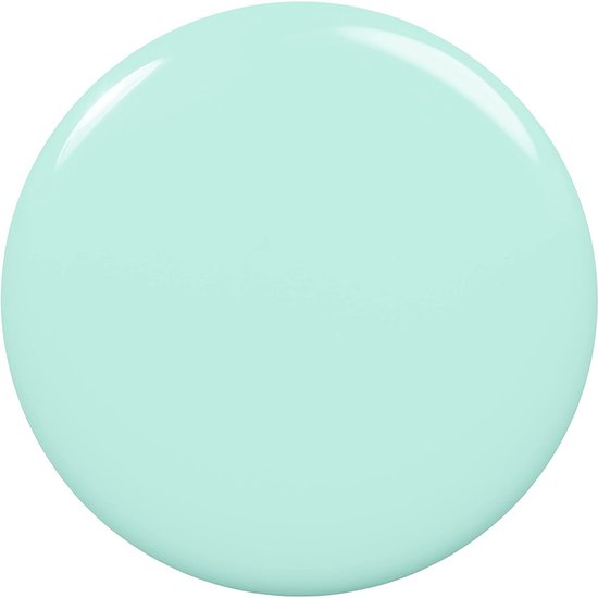 Ronde druppel mintgroene Essie nagellak.