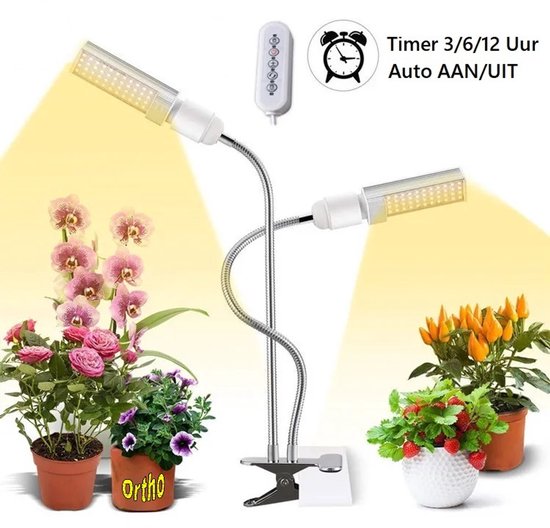 Ortho® LED Groeilamp Wit licht – klem spotje